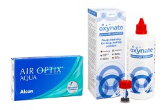Air Optix Aqua (6 лещи) + Oxynate Peroxide 380 ml с кутийка