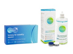 Lenjoy Bi-weekly Aqua+ (6 лещи) + Solunate Multi-Purpose 400 ml с кутия
