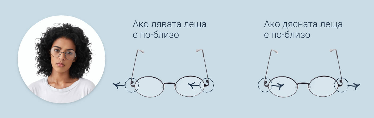 Как да разхлабите рамките на очилата и подложките за нос