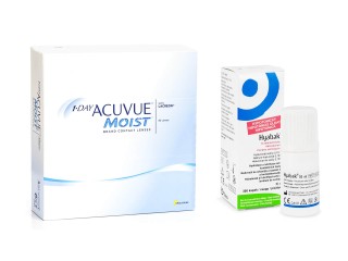 1-DAY Acuvue Moist (90 лещи) + Hyabak 0.15% gtt. 10 ml