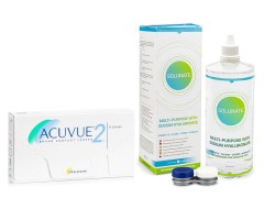Acuvue 2 (6 лещи) + Solunate Multi-Purpose 400 ml с кутия