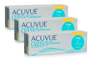 Acuvue Oasys 1-Day with HydraLuxe for Astigmatism (90 лещи)