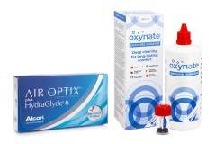 Air Optix Plus Hydraglyde (6 лещи) + Oxynate Peroxide 380 ml с кутийка