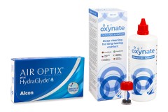 Air Optix Plus Hydraglyde (6 лещи) + Oxynate Peroxide 380 ml с кутийка