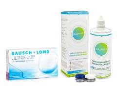 Bausch + Lomb ULTRA (6 лещи) + Solunate Multi-Purpose 400 ml с кутия