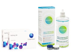 Biofinity XR CooperVision (6 лещи) + Solunate Multi-Purpose 400 ml с кутия