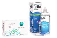 Biomedics 55 Evolution CooperVision (6 лещи) + ReNu MultiPlus 360 ml с кутия