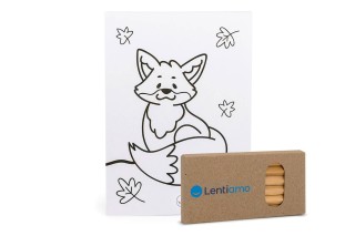 Книжки за оцветяване + пастели Lentiamo