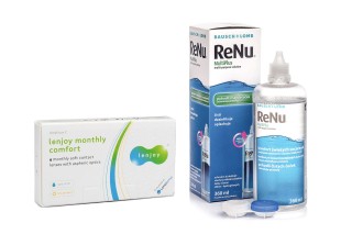 Lenjoy Monthly Comfort (6 лещи) + ReNu MultiPlus 360 ml с кутия