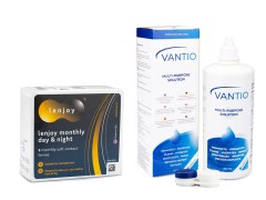 Lenjoy Monthly Day & Night (6 лещи) + Vantio Multi-Purpose 360 ml с кутия