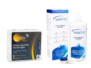 Lenjoy Monthly Day & Night (6 лещи) + Vantio Multi-Purpose 360 ml с кутия