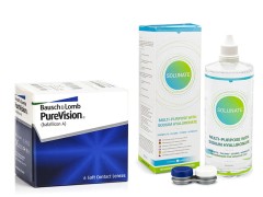 PureVision (6 лещи) + Solunate Multi-Purpose 400 ml с кутия