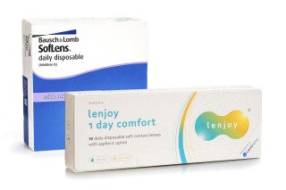 SofLens Daily Disposable (90 лещи) + Lenjoy 1 Day Comfort (10 лещи)