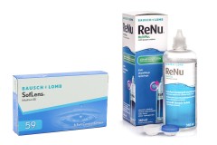 SofLens 59 (6 лещи) + ReNu MultiPlus 360 ml с кутия